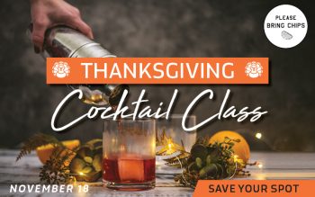 thanksgiving cocktail class