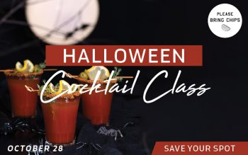 halloween cocktail class header