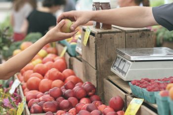 Fruit at a farmers market